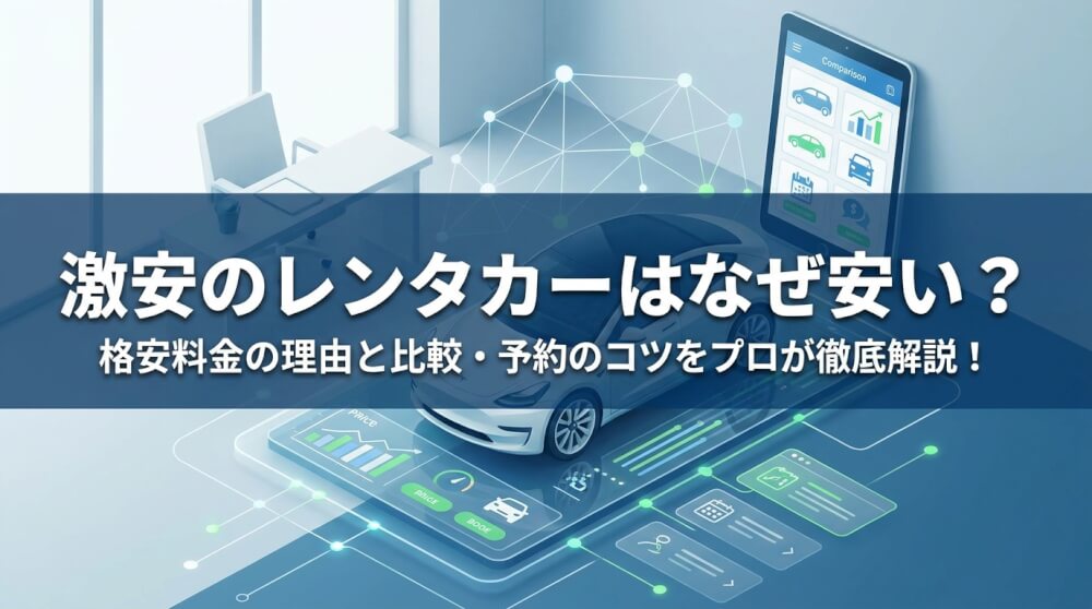 激安のレンタカーはなぜ安い?格安料金の理由と比較・予約のコツをプロが徹底解説!